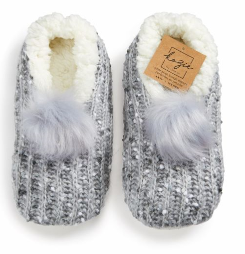 Picture of HARMAN KNIT SLIPPERS - PASTEL POPCORN #K64621